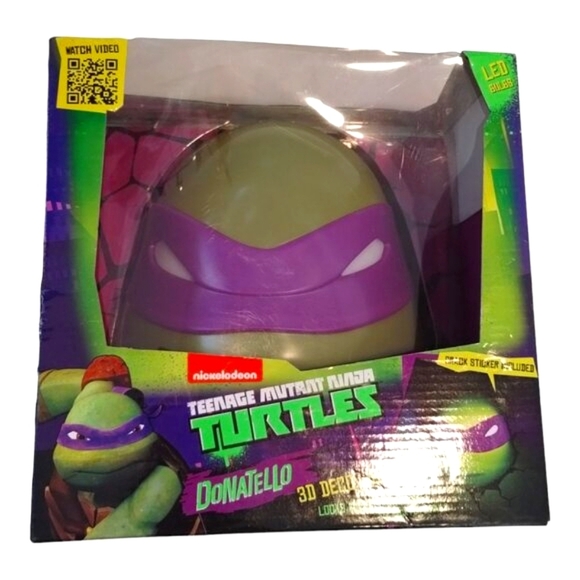 Nickelodeon Teenage Mutant Ninja Turtle Donatello 3D Deco LED Light Up Wall Mask - Picture 1 of 3